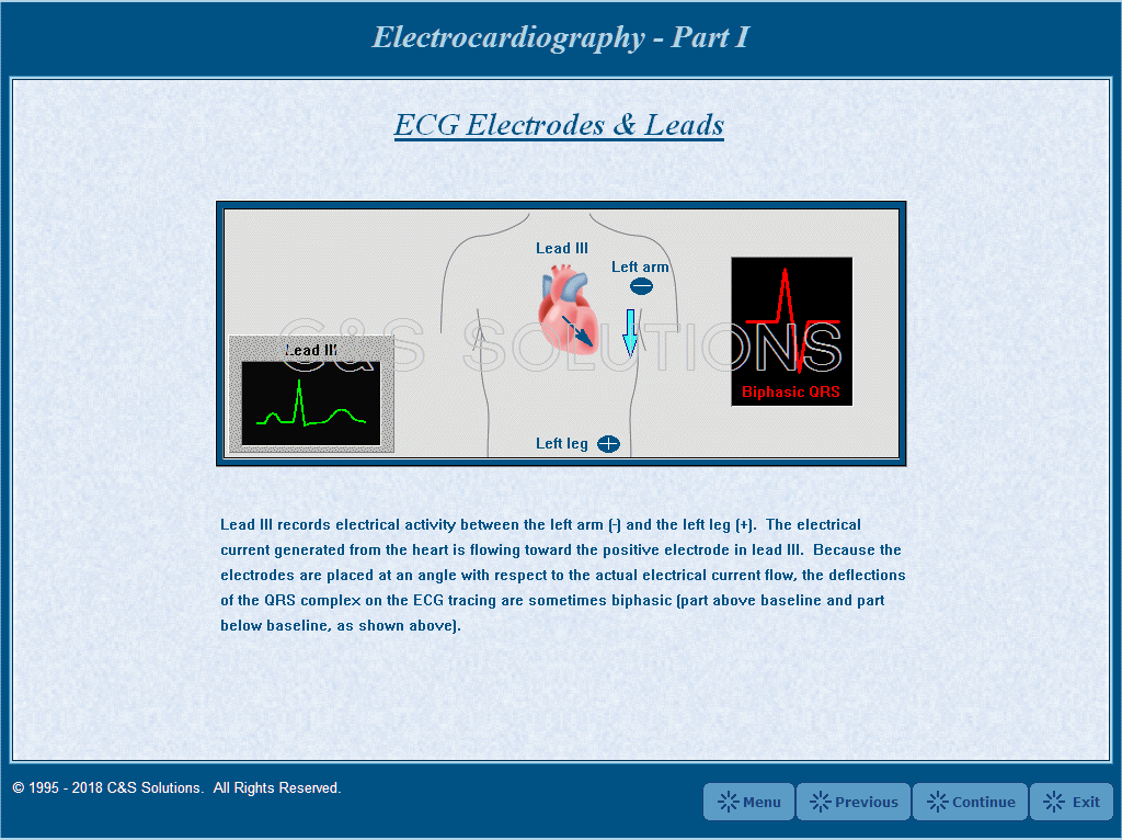 Electrocardiography Part I: Cardiac Electrophysiology & The Electrocardiogram ECG Electrodes and Leads