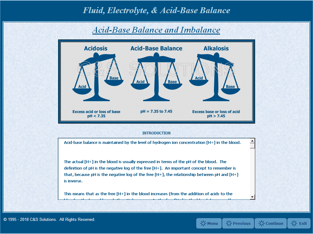 Fluid, Electrolyte, & Acid-Base Balance Acid-Base Balance and Imbalances