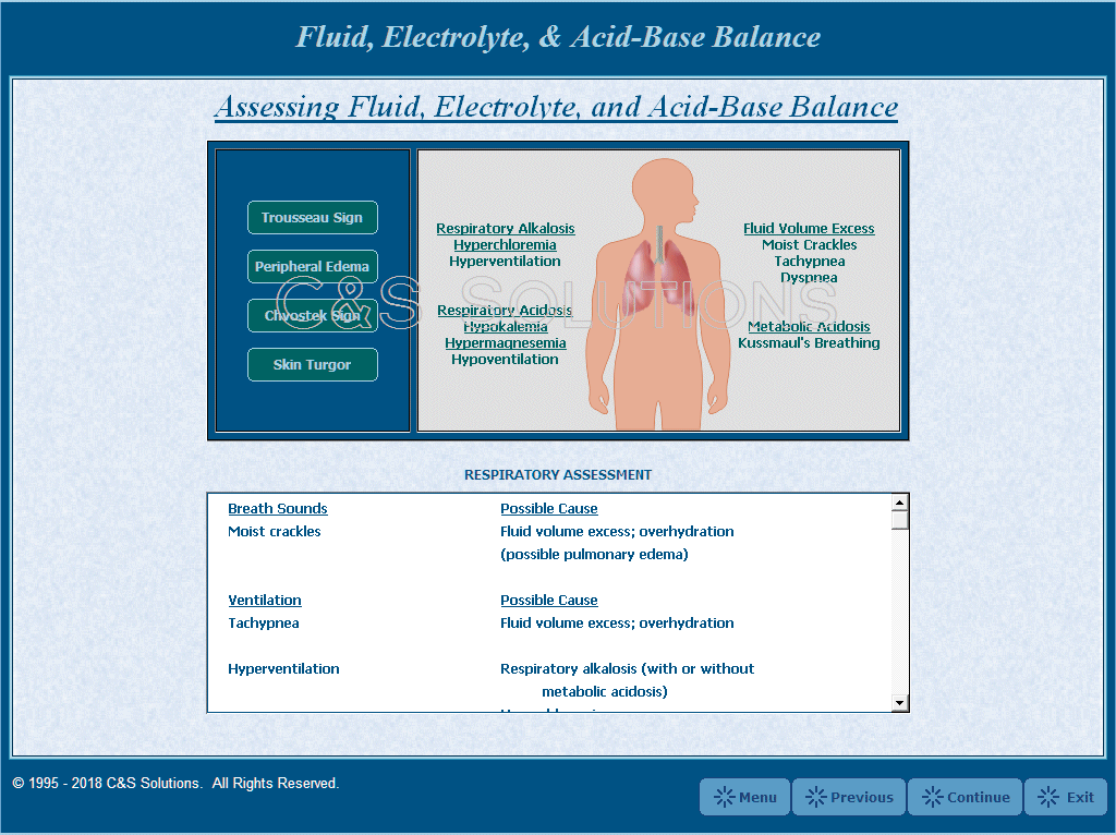 Fluid, Electrolyte, & Acid-Base Balance Assessing Fluid, Electrolyte, & Acid-Base Disorders