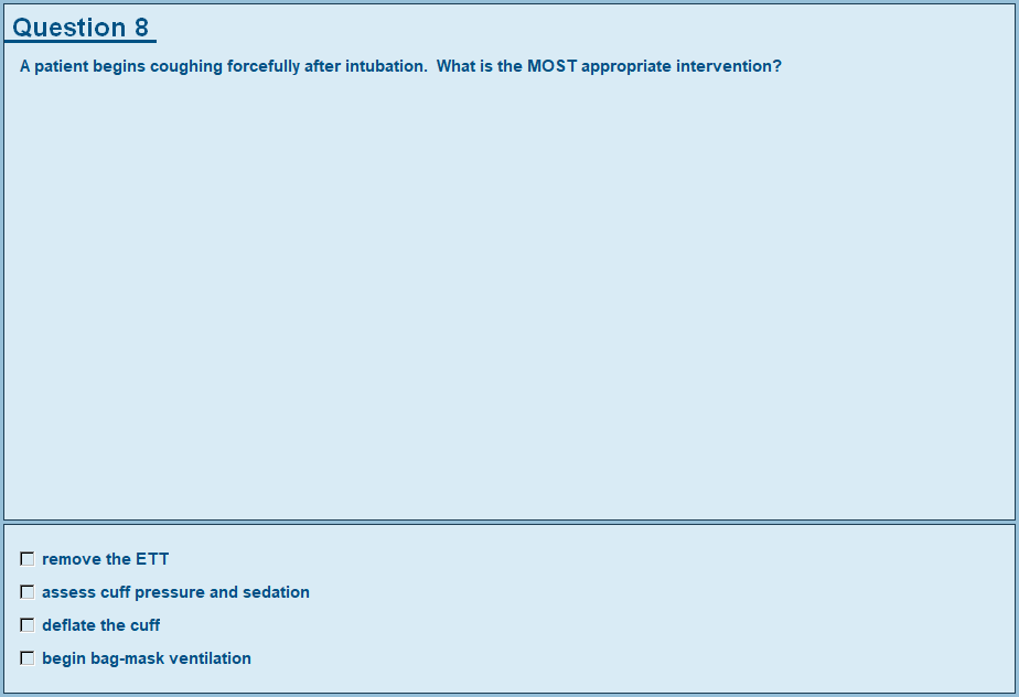2027 Respiratory Therapy Examination - Breadth of Knowledge