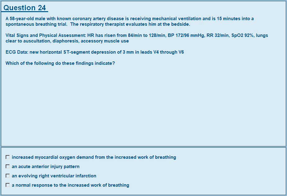 2027 Respiratory Therapy Examination - Depth of Clinical Judgment